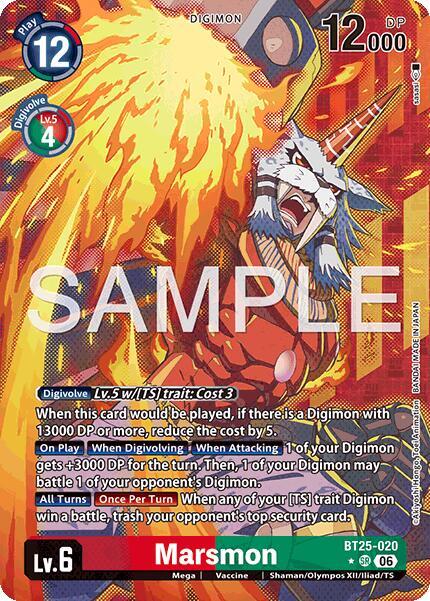 Marsmon (Alternate Art) (BT25 020-AA)