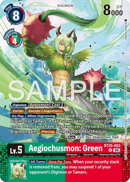 Aegiochusmon: Green (Event Pack 10) (BT25 053-T701636)