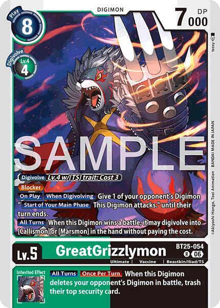 GreatGrizzlymon (BT25 054)