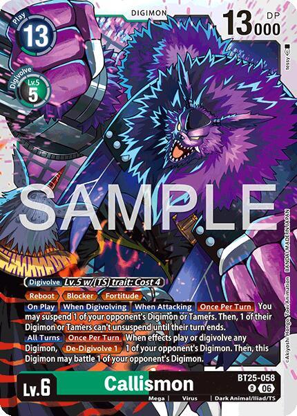 Callismon (BT25 058)