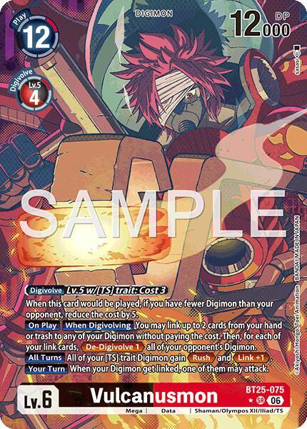 Vulcanusmon (Alternate Art) (BT25 075-AA)