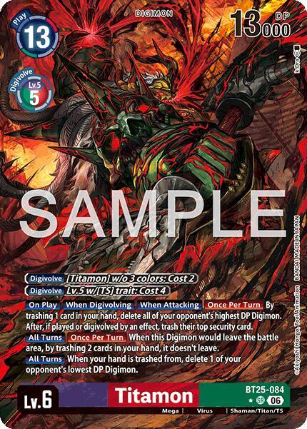 Titamon (Alternate Art) (BT25 084-AA)