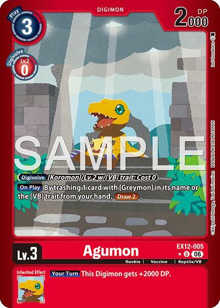 Agumon (Limited Foil) (EX12 005-T703053)
