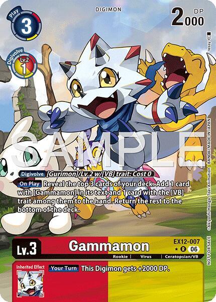 Gammamon (Box Topper) (EX12 007-BT)