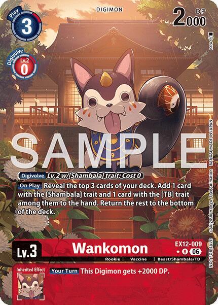 Wankomon (Box Topper) (EX12 009-BT)