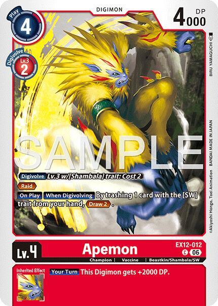 Apemon (EX12 012)