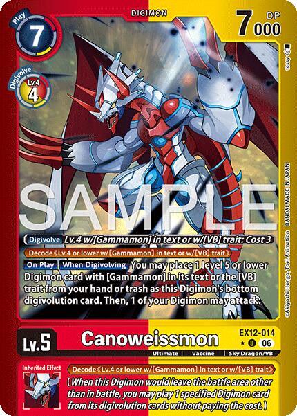 Canoweissmon (Limited Foil) (EX12 014-T701645)
