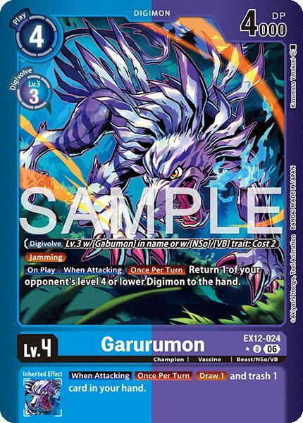 Garurumon (Limited Foil) (EX12 024-T703057)