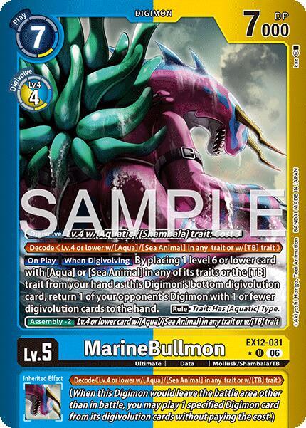 MarineBullmon (Limited Foil) (EX12 031-T703060)