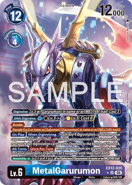 MetalGarurumon (Alternate Art) (EX12 035-AA)
