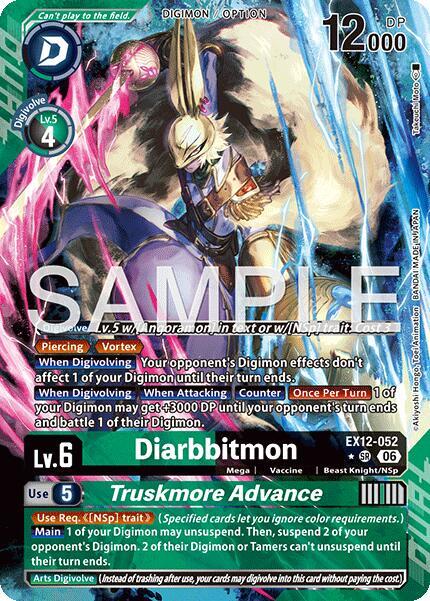 Diarbbitmon // Truskmore Advance (Alternate Art) (EX12 052-AA)