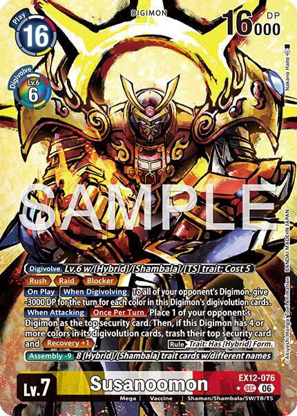 Susanoomon (Alternate Art) (EX12 076-AA)