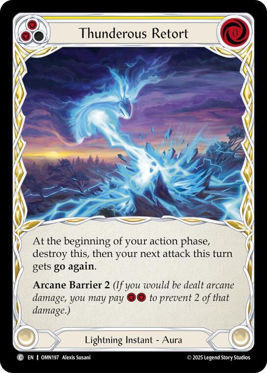 Thunderous Retort (Yellow) (OMN 197)