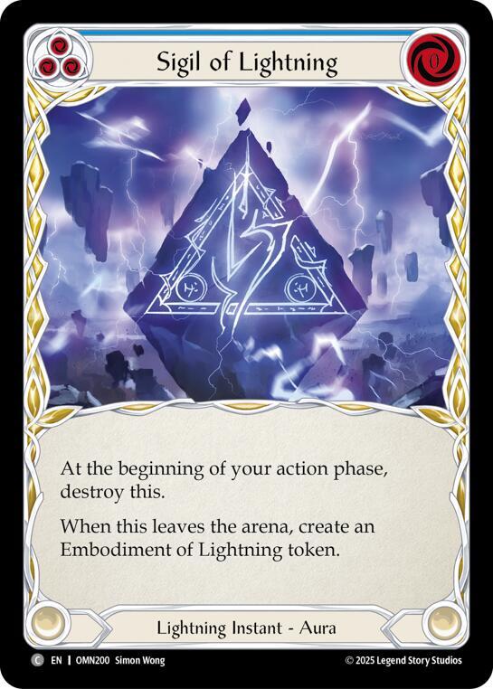 Sigil Of Lightning (Blue) (OMN 200)