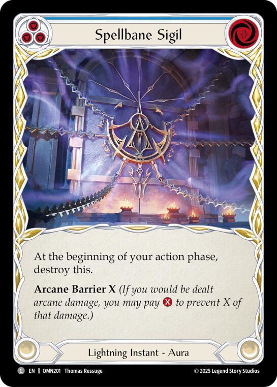 Spellbane Sigil (Blue) (OMN 201)