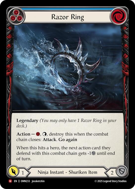 Razor Ring (Blue) (OMN 233)