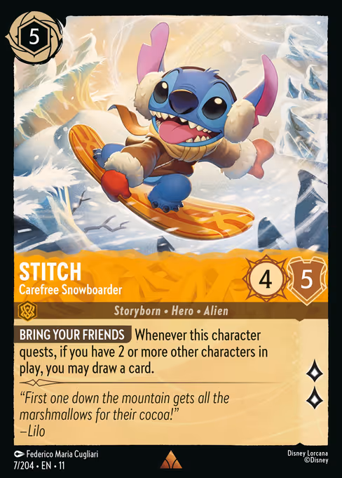 Stitch - Carefree Snowboarder (WSP 7)