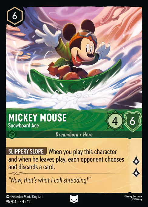 Mickey Mouse - Snowboard Ace (WSP 91)