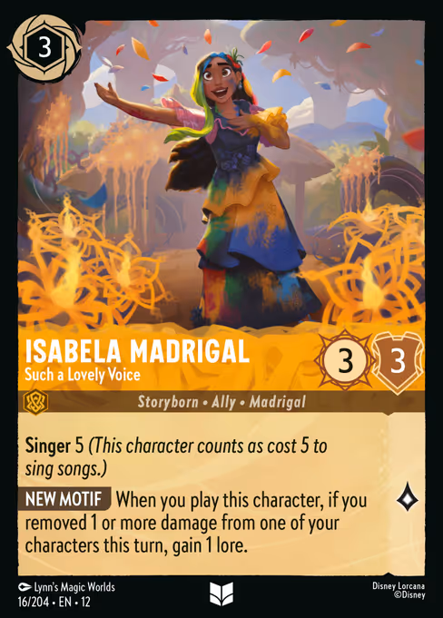 Isabela Madrigal - Such a Lovely Voice (12 16)