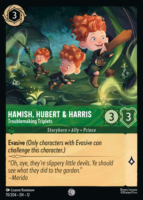 Hamish, Hubert & Harris - Troublemaking Triplets (12 70)