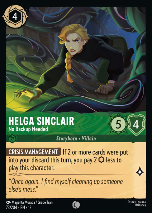 Helga Sinclair - No Backup Needed (12 73)