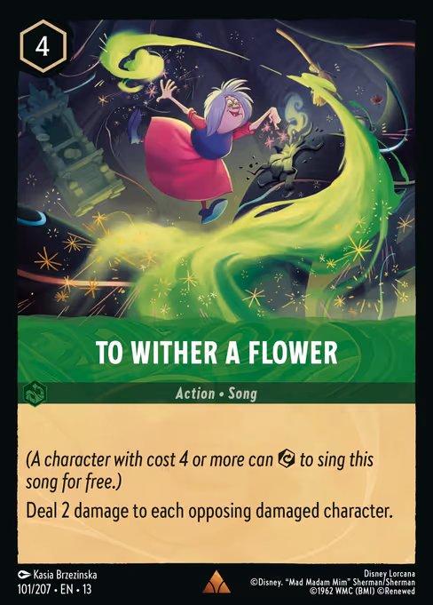 To Wither a Flower (13 101)