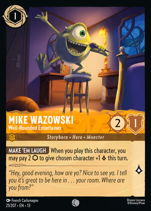 Mike Wazowski - Well-Rounded Entertainer (13 21)