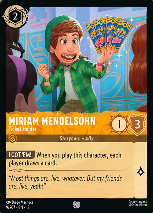 Miriam Mendelsohn - Ticket Holder (13 9)