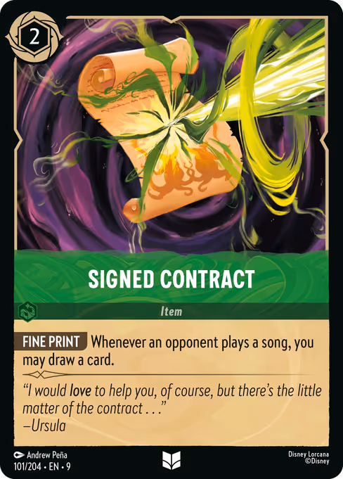 Signed Contract (FAB 101)