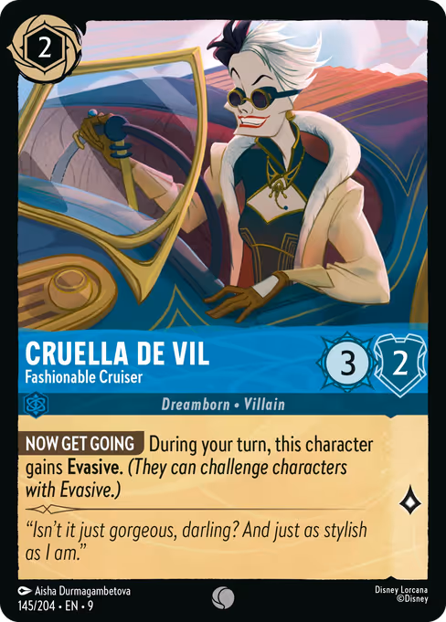 Cruella De Vil - Fashionable Cruiser (FAB 145)