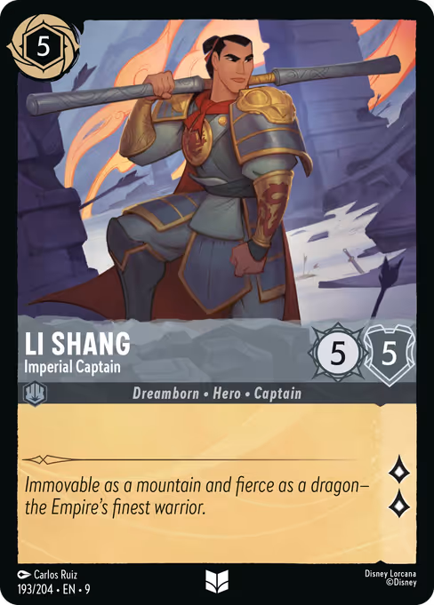 Li Shang - Imperial Captain (FAB 193)