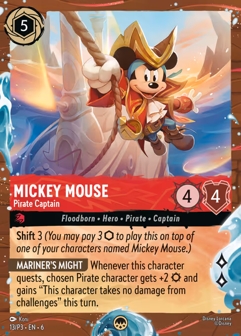 Mickey Mouse - Pirate Captain (P3 13)