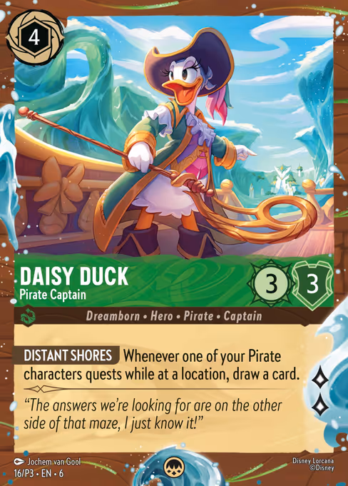 Daisy Duck - Pirate Captain (P3 16)