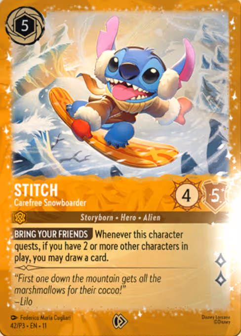 Stitch - Carefree Snowboarder (P3 42)