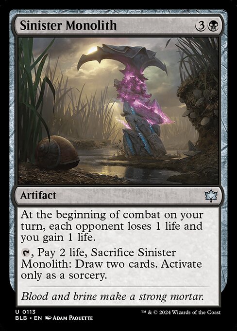 Sinister Monolith (BLB 113)