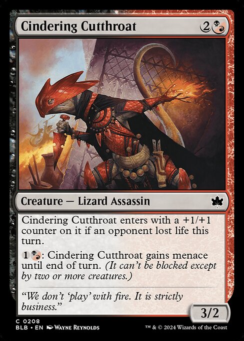 Cindering Cutthroat (BLB 208)