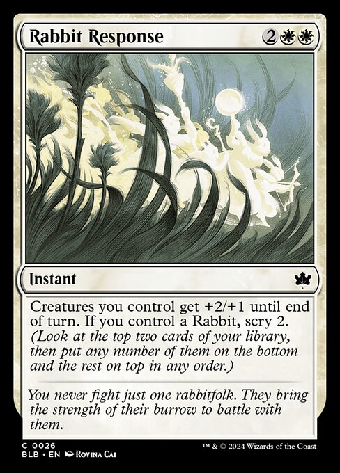 Rabbit Response (BLB 26)