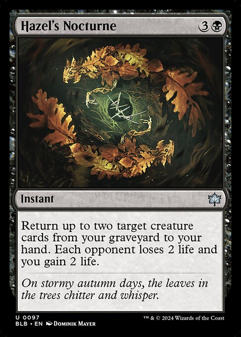 Hazel's Nocturne (BLB 97)