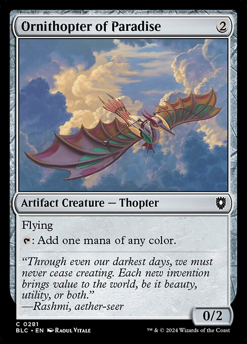 Ornithopter of Paradise (BLC 281)