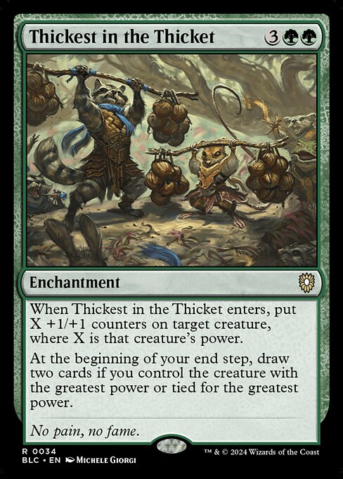 Thickest in the Thicket (BLC 34)