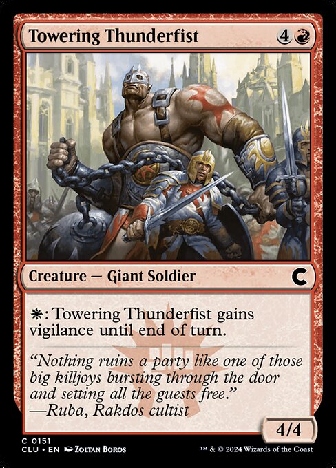 Towering Thunderfist (CLU 151)
