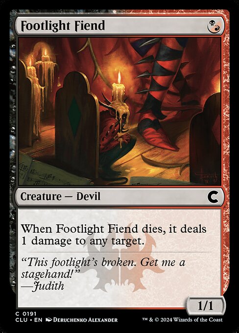 Footlight Fiend (CLU 191)