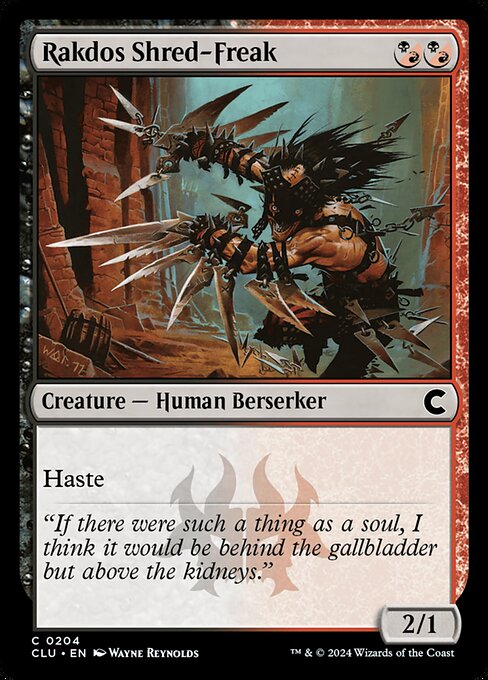 Rakdos Shred-Freak (CLU 204)