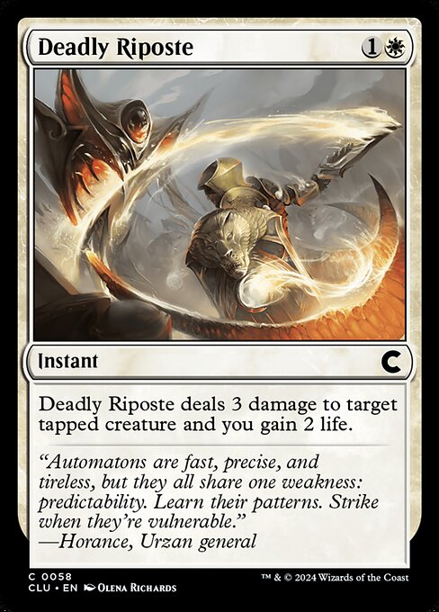 Deadly Riposte (CLU 58)