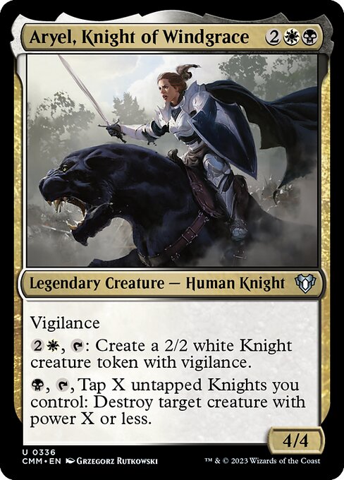 Aryel, Knight of Windgrace (CMM 336)