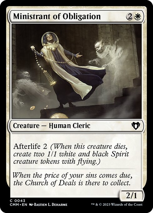 Ministrant of Obligation (CMM 43)