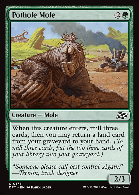 Pothole Mole (DFT 176)