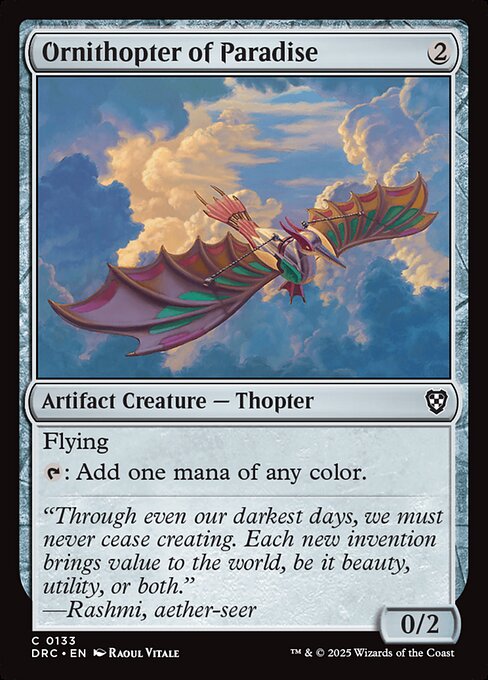 Ornithopter of Paradise (DRC 133)