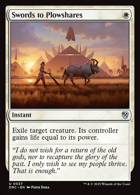 Swords to Plowshares (DRC 37)