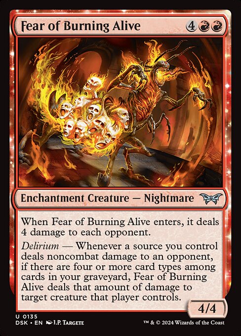 Fear of Burning Alive (DSK 135)